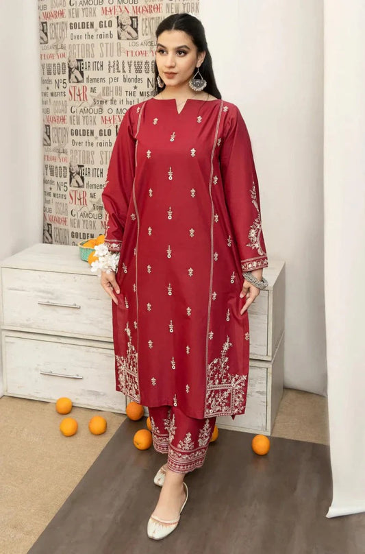 Urge Embroidered Dhanak 3 Piece Suit UR-696 – Winter Collection