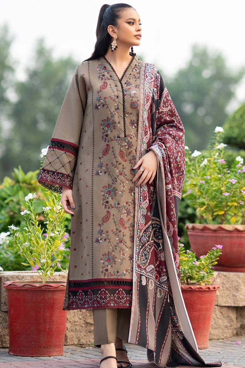 BIN ILYAS Embroidered Lawn 3 Piece Suit BIL-05 – Premium Summer Collection
