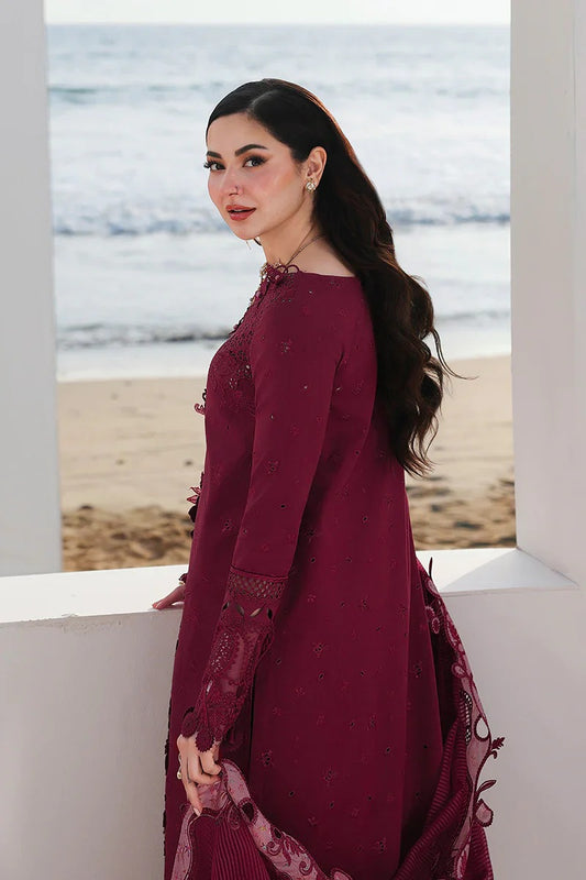 Qalamkar Embroidered Lawn 3 Piece Suit QL-308 – Luxury Summer Collection