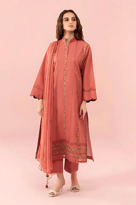 SAPPHIRE - 3PC LAWN EMBROIDERED FL-S85