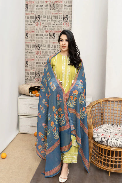 URGE - 3PC LAWN EMBROIDERED FL-S110  Rs.4,399.00