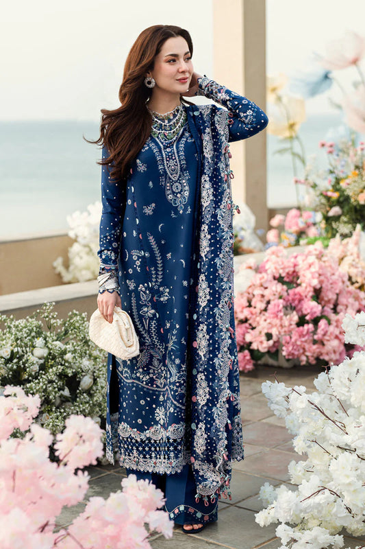 QALAMKAR -3PC LAWN EMBRIDERED FL-248
