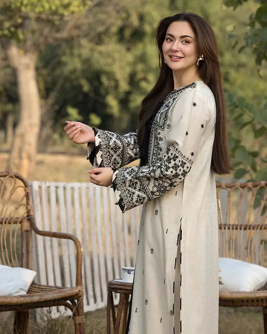 ALLY'S Embroidered Lawn 3 Piece Suit AL-200 – Premium Summer Collection