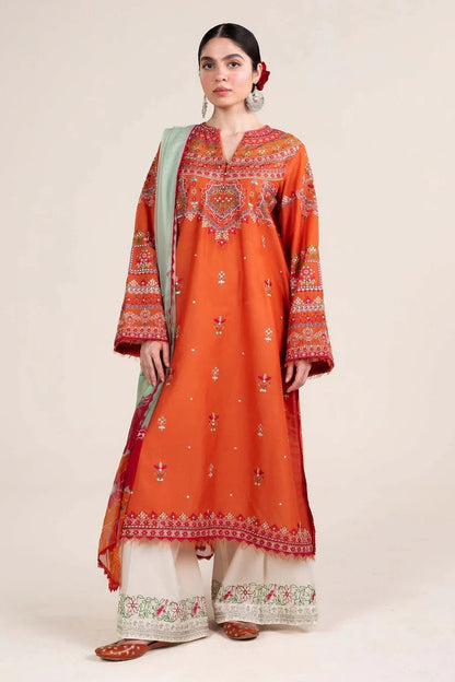 Cross Stitch Embroidered Lawn 3 Piece Suit CS-13 – Premium Summer Collection