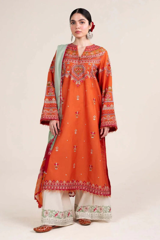 Cross Stitch Embroidered Lawn 3 Piece Suit CS-13 – Premium Summer Collection