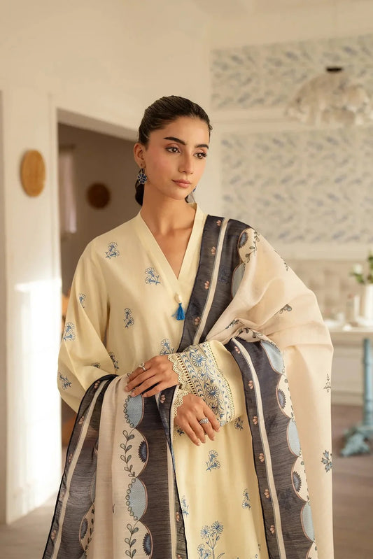 Cross Stitch Embroidered Lawn 3 Piece Suit CS-198 – Premium Summer Collection
